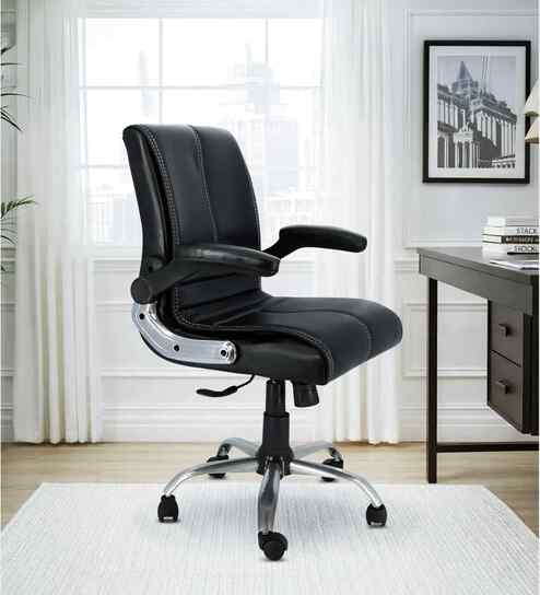 Maxson Leatherette MB Executive Chair In Black Colour