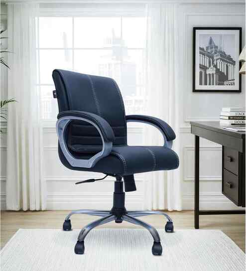 Maxson Leatherette MB Executive Chair In Blue Colour