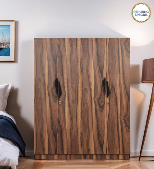 Maya 4 Door Wardrobe In Vintage Sheesham Finish