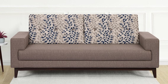 Buy Marigold 3 Seater Sofa In Grey Colour By Spns Online Modern