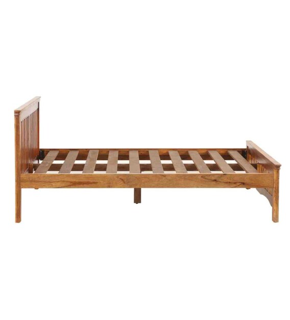 Buy Marko King Size Bed in Honey Finish by Evok Online - Mission King ...