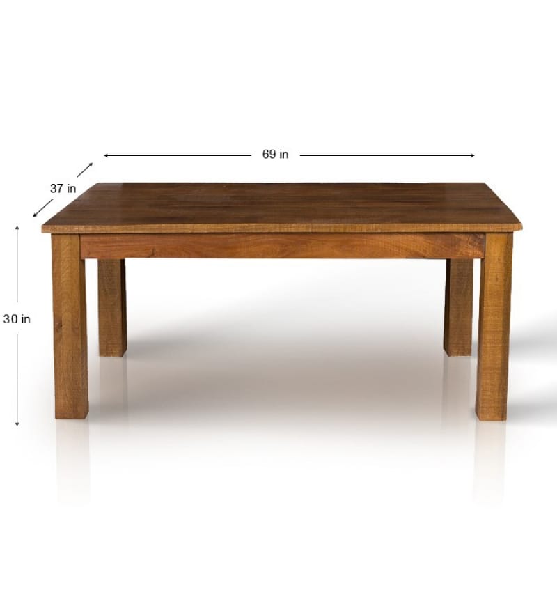 Buy Mango Wood Dining Set With Six Chairs Online Dining Sets Dining