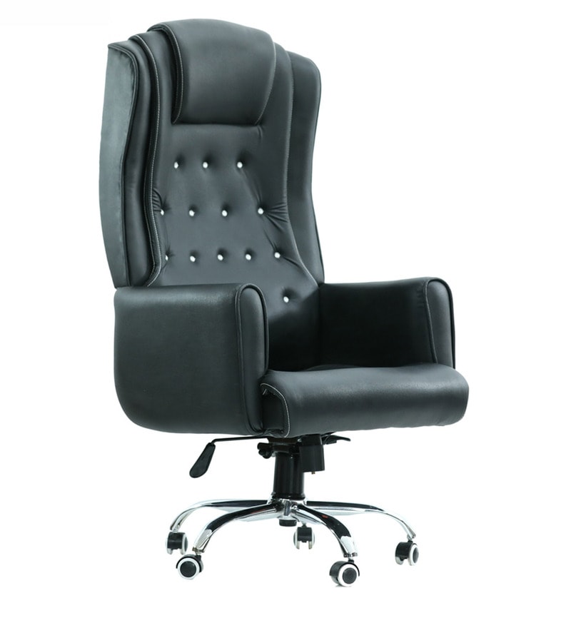 Buy Maharaja Executive Chair in Black Colour By Furniease Online - High  Back Executive Chairs - Executive Chairs - Furniture - Pepperfry Product