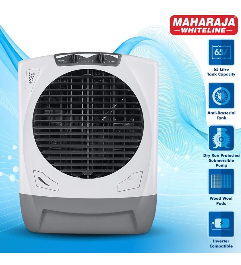 maharaja whiteline 65 l room personal air cooler