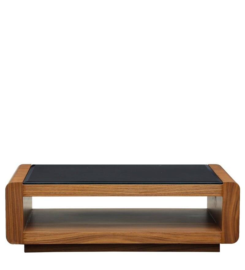 Buy Manhattan Center Table in Natural Finish with Glass Top by INDOORS