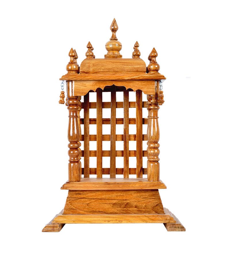 Buy Leela Solid Teak Wood Mantapa Online Temples Temples Home Decor Pepperfry Product