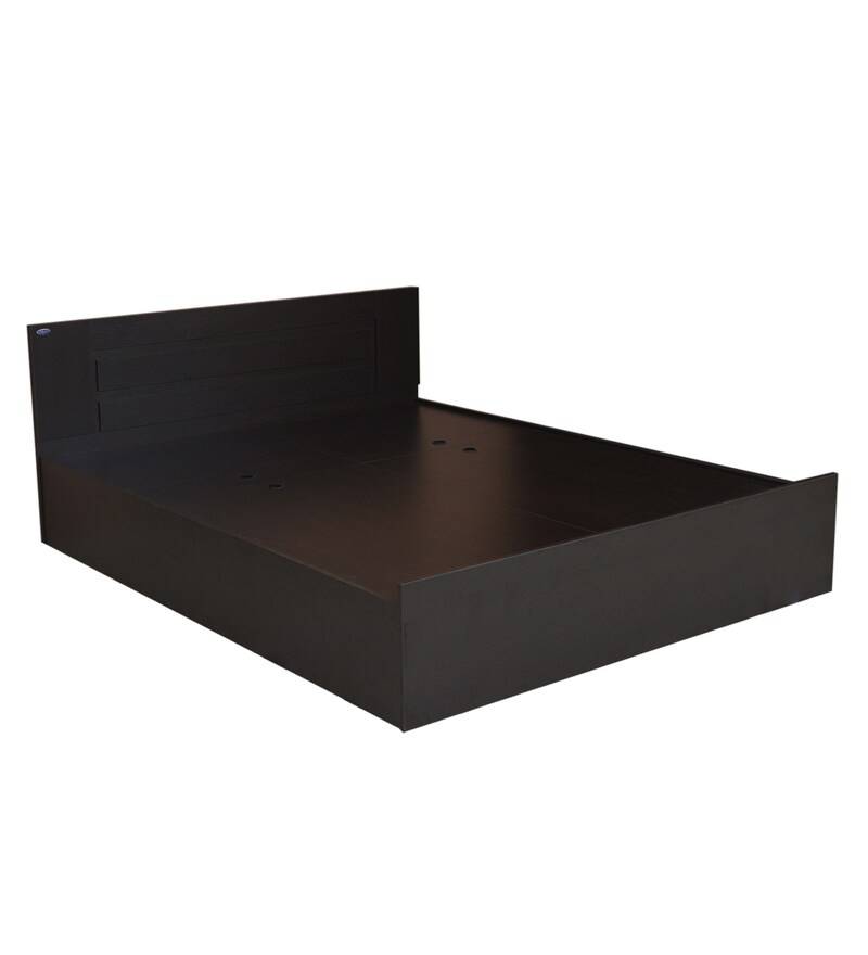 Buy Marion King Size Bed in Wenge Finish with Box Storage Online