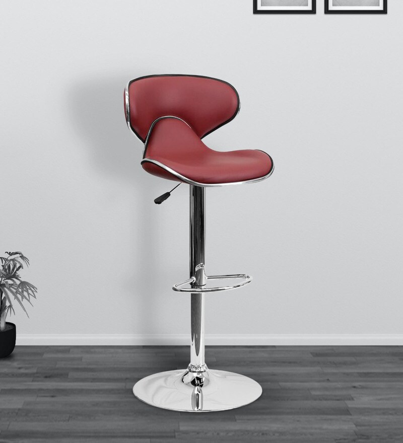 burgundy breakfast bar stools