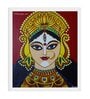 Maa Durga Handmade Acrylic Paint On Canvas Unframed