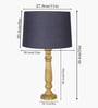 Mable Rustic Wood Table Lamp