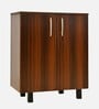 Macau 2 Door Shoerack in Virola Wood Finish