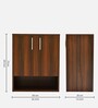 Macau 2 Door Shoerack in Virola Wood Finish