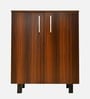 Macau 2 Door Shoerack in Virola Wood Finish