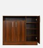 Macau 3 Door Shoerack in Virola Wood Finish