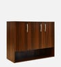 Macau 3 Door Shoerack in Virola Wood Finish