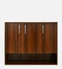 Macau 3 Door Shoerack in Virola Wood Finish