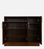 Macau 3 Door Shoerack in Virola Wood Finish