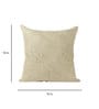Cream Traditional Cotton 18 x 18 Inches Embroidered Cushion Cover