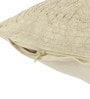 Cream Traditional Cotton 18 x 18 Inches Embroidered Cushion Cover