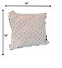Knotty 100% Cotton 16x16 Inches Macrame Cushion Cover in Ivory Colour