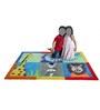 Multicolor Character Wool 3 ft x 5 ft Kids Carpet