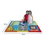 Multicolor Character Wool 3 ft x 5 ft Kids Carpet