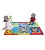 Multicolor Character Wool 3 ft x 5 ft Kids Carpet