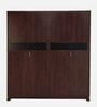 Madeline 4 Door Wardrobe In Brown Colour