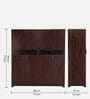 Madeline 4 Door Wardrobe In Brown Colour