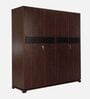 Madeline 4 Door Wardrobe In Brown Colour