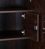 Madeline 3 Door Wardrobe With Drawer And Locker In Brown Finish