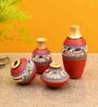 Madhubani (Set Of 4) Table Vase