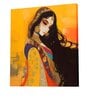 22 Inches Madhubani Canvas Stretched Wall Art Painting