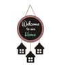 Welcome Our Sweet Home Round Wooden Wall Hanging