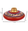 Madhubani Earthen Adelia (Set Of 2) Red Terracotta Table Vase