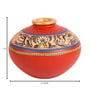Madhubani Earthen Henlo Red Terracotta Floor Vase