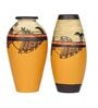 Madhubani Fish Motif (Set Of 2) Floor Vases