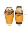 Madhubani Fish Motif (Set Of 2) Floor Vases