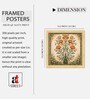 Madhubani Folk Nature Set of 4 Framed Posters