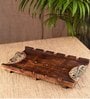 Madhubani Handpainted Medium Wooden Tray