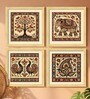 Madhubani Nature Set of 4 Framed Posters