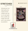 Madhubani Peacock Stretched Canvas Painting
