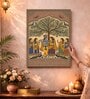 Madhubani Radha Krishna Ji Stretched Canvas Painting