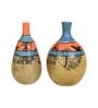 Madhubani Tattoo Art (Set Of 2) Table Vase