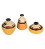 Madhubani Tattoo Art (Set Of 3) Table Vase