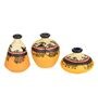 Madhubani Tattoo Art (Set Of 3) Table Vase