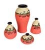 Madhubani Tattoo Art (Set Of 4) Floor Vase