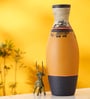 Madhubani Tattoo Art Mustard Terracotta Table Vase