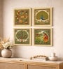 Madhubani Vastu Folk Set of 4 Framed Posters
