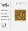 Madhubani Vastu Folk Set of 4 Framed Posters